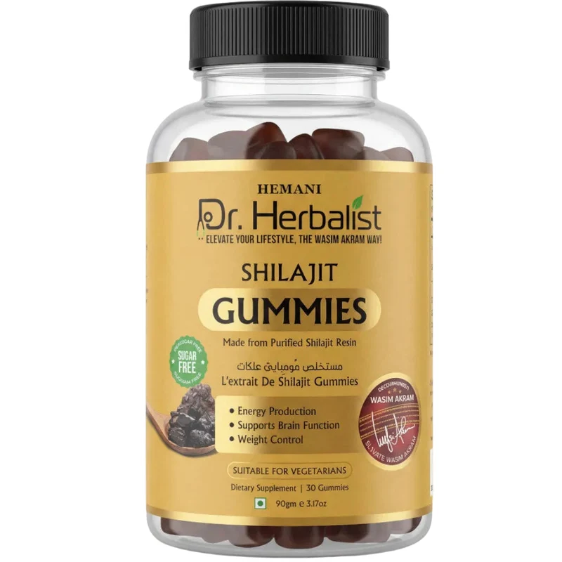 Shilajit Sugar-Free Vegetarian Gummies – 30 gummies (90 g) Hemani